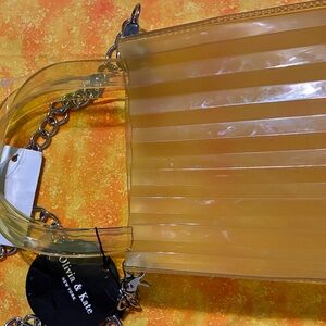 Olivia & Kate Transparent Yellow Handbag with Chain Strap